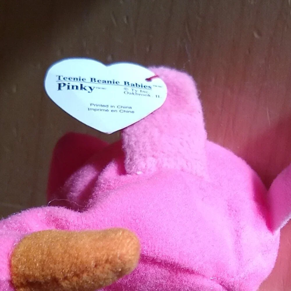 Ty Teenie Beanie Babies Pinky the Flamingo 1993 Vintage